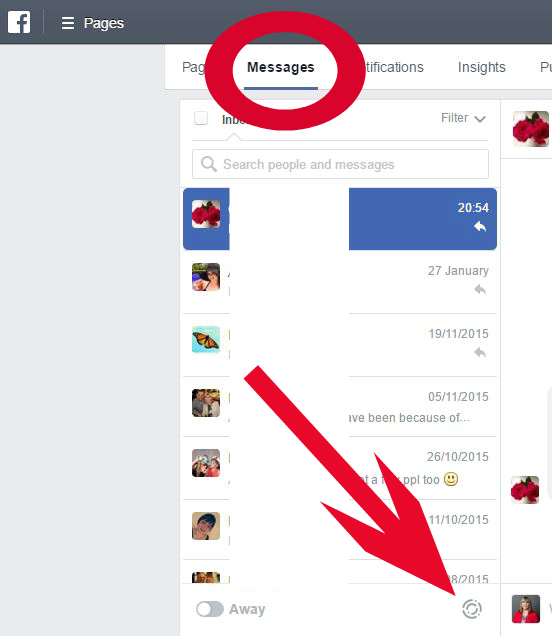 pages Facebook Messenger codesmessenger