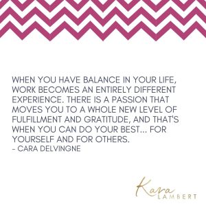 life balance quote Cara Delvingne