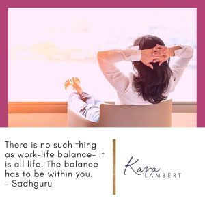 life balance quote Sadghuru